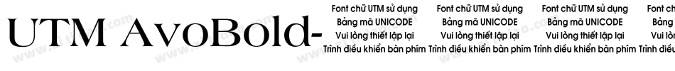 UTM AvoBold字体转换